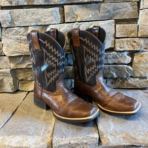 Ariat Leather Western Boots Youth Size 1